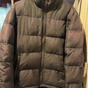 Old Navy Men's Charcoal Puffer Jacket